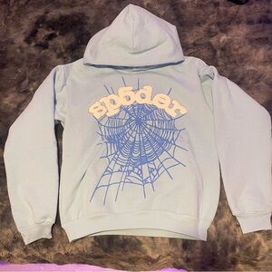 Baby blue sp5der hoodie